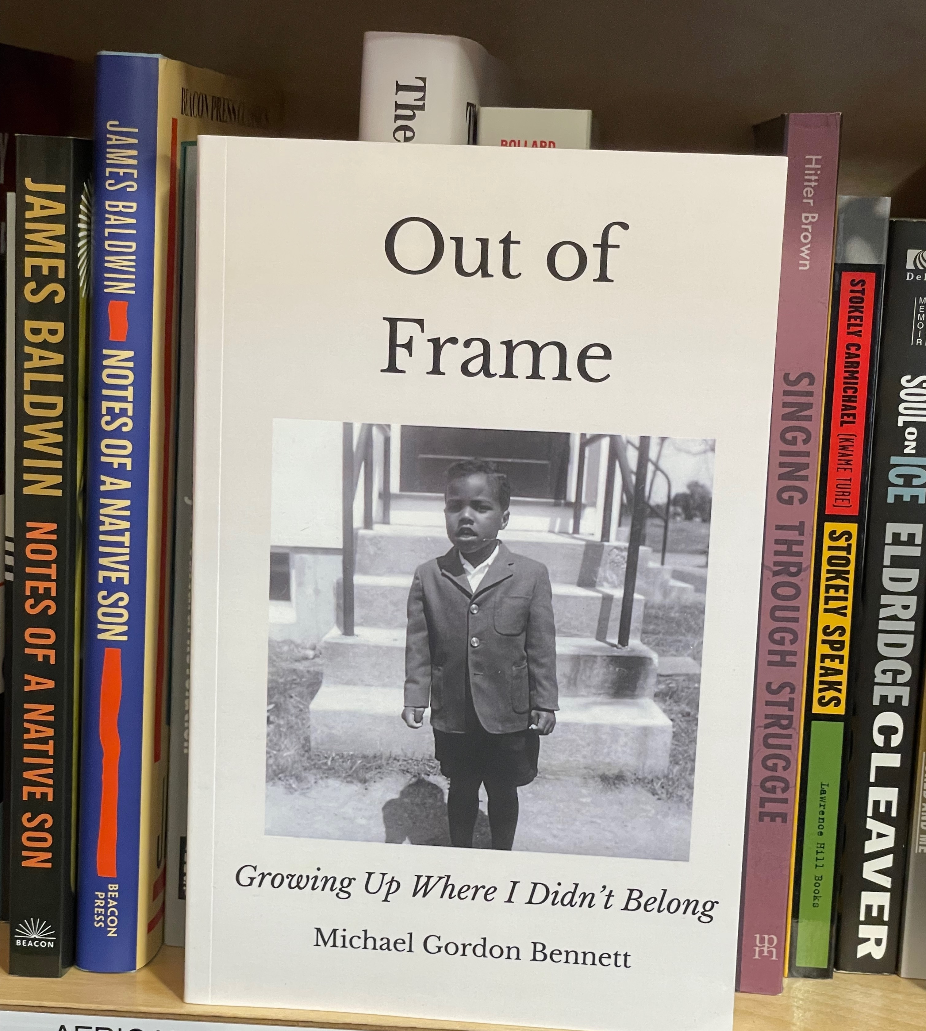 Out of Frame on the shelf at Skylight Books